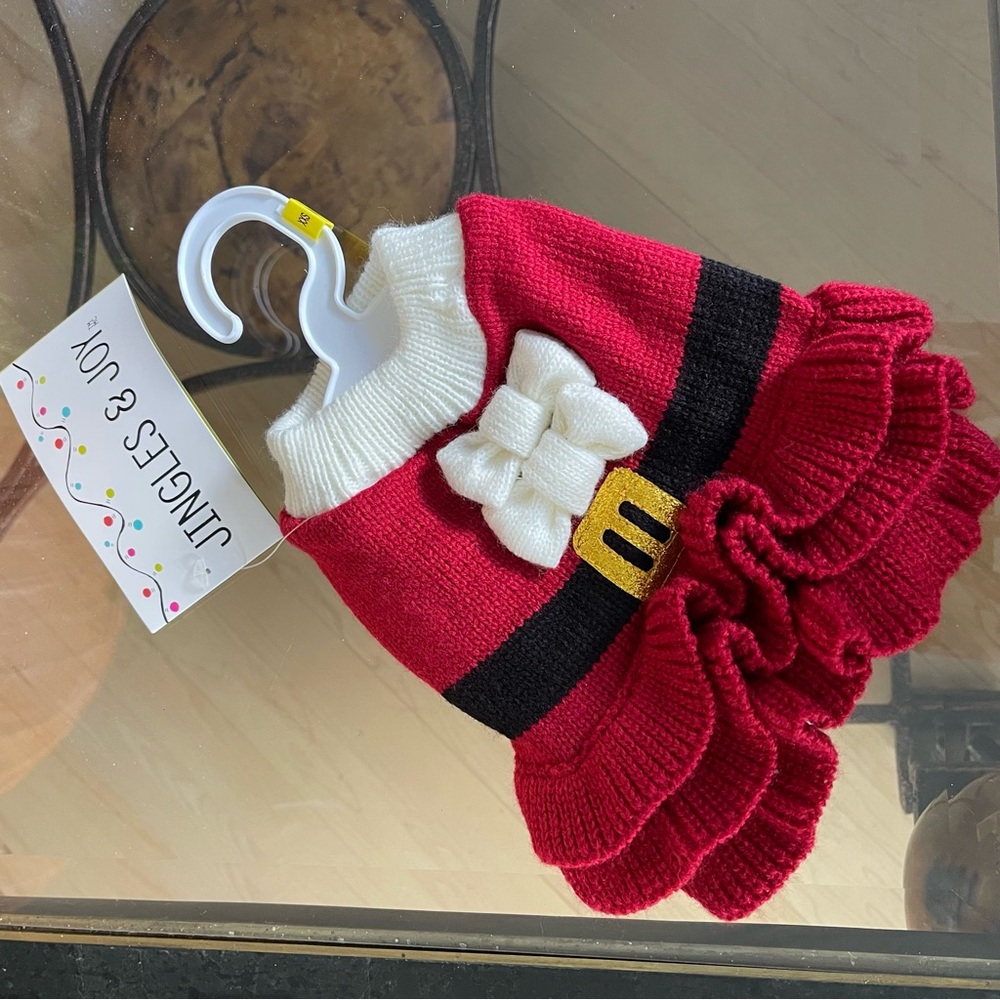Jingles & Joy Mrs Claus Red Ruffle Dress XXS